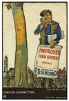 ELIJAH ALBERT COX (1876-1955). LONDON CHARACTERS. Group of 4 posters. 1920. Each approximately 30x19 inches, 76x50 cm. Chorley & Picker